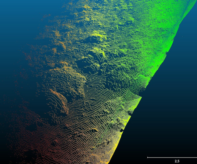 Unterwasseraufnahme durch Lidar-Scanner