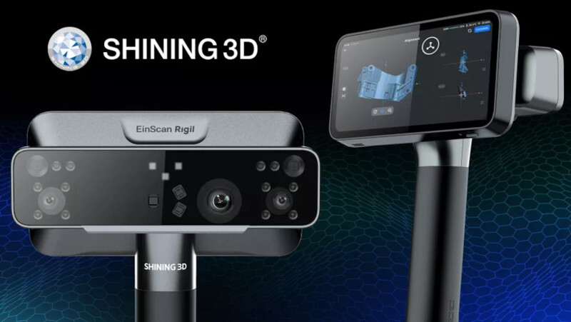 Nahaufnahme eines 3D-Laserscanners