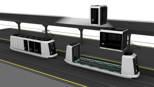 Kapseln für den Transport von Personen und Gütern, sogenannte Pods