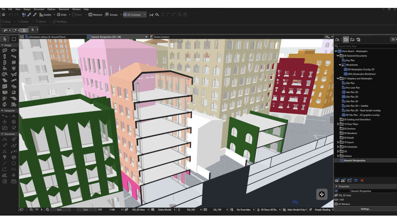 Bildschirmansicht von Software Archicad