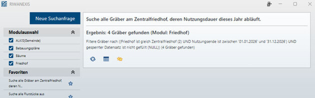 Screenshot der Software Riwanexis