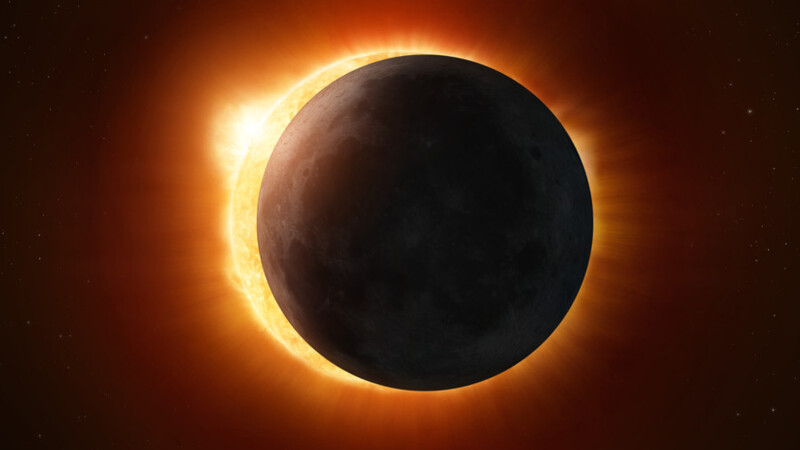 Bild einer Sonnenfinsternis