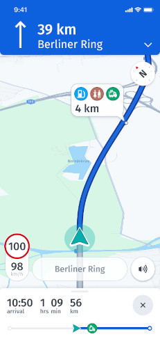 App mit Informationen für Lkw-Fahrer